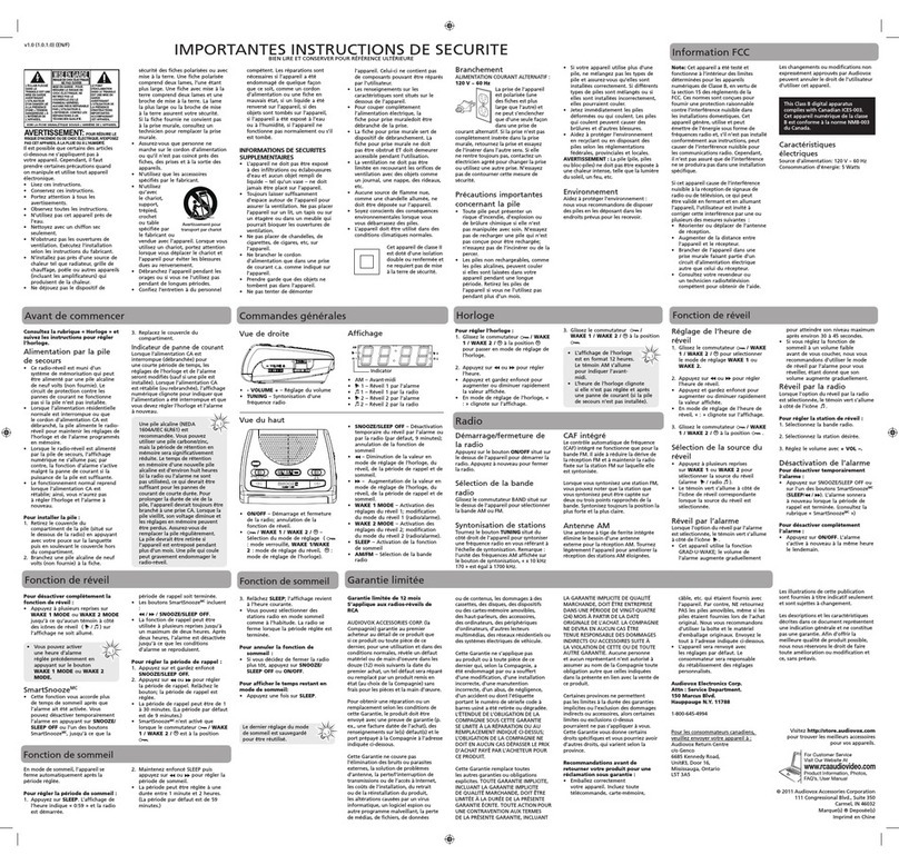 RCA RC105 Assembly instructions