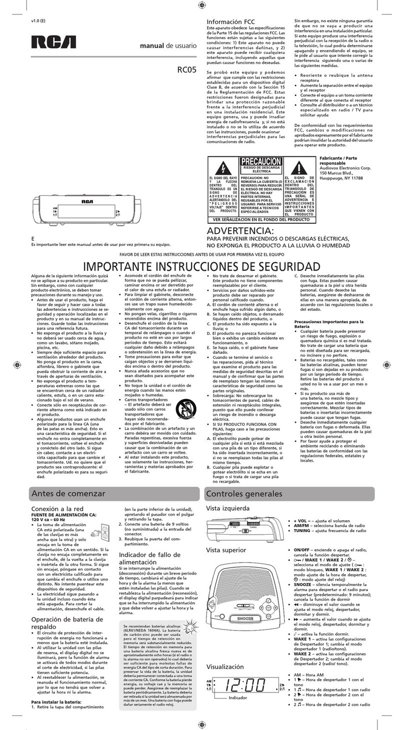 RCA RC05 Instruction Manual