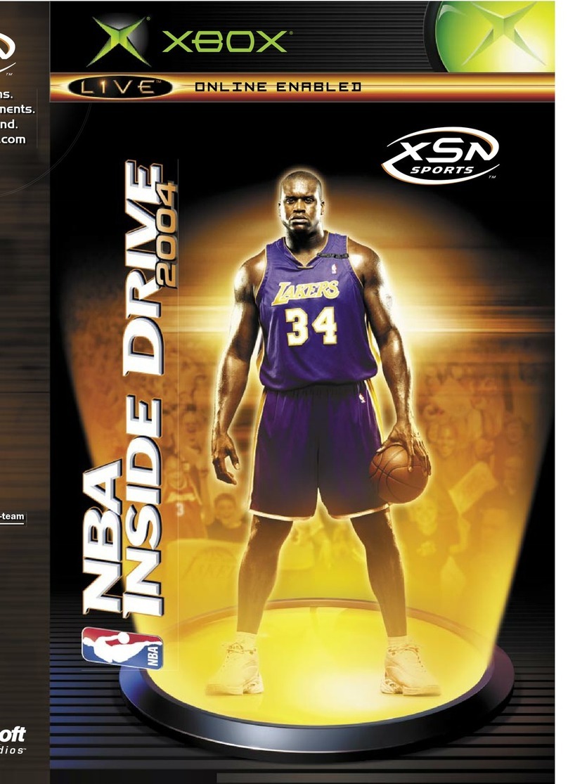 GAMES MICROSOFT XBOX NBA INSIDE DRIVE 2004 User manual
