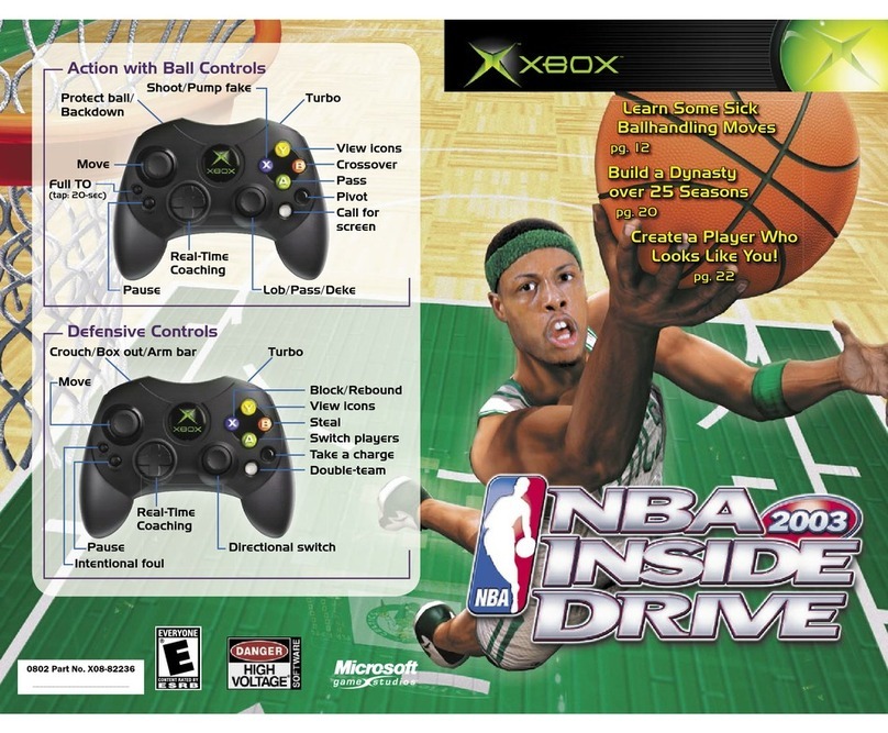 Microsoft game studios NBA INSIDE DRIVE 2003 User manual