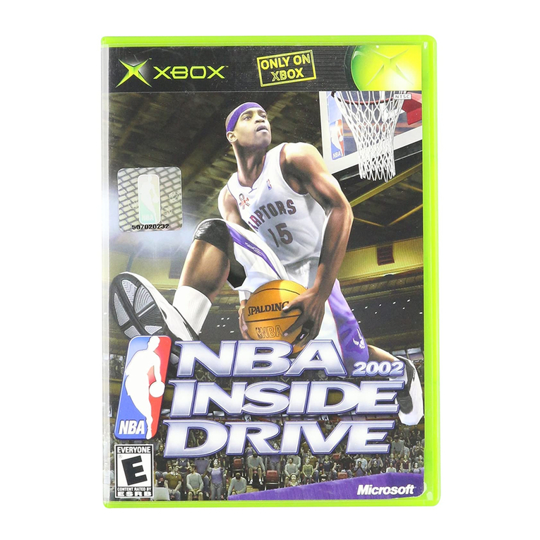GAMES MICROSOFT XBOX NBA INSIDE DRIVE 2002 manual
