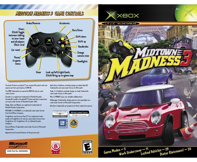 GAMES MICROSOFT XBOX MIDTOWN-MADNESS 3 manual GAMES MICROSOFT XBOX MIDTOWN-MADNESS 3 manual