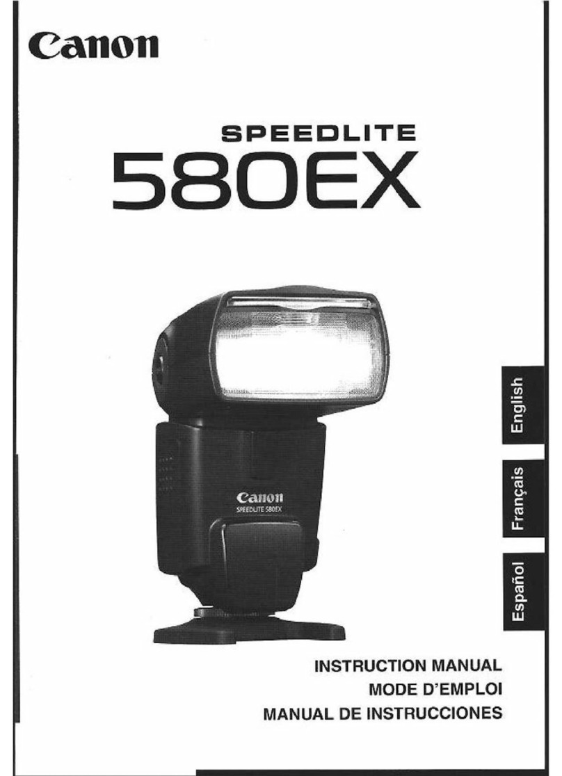 Canon 580EX - Speedlite II - Hot-shoe clip-on... instruction manual