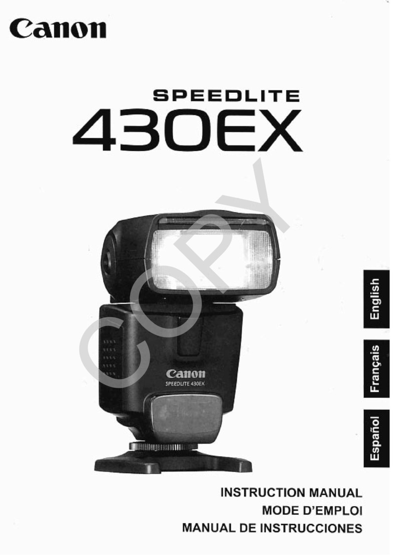 Canon 430EX - Speedlite II - Hot-shoe clip-on... User manual