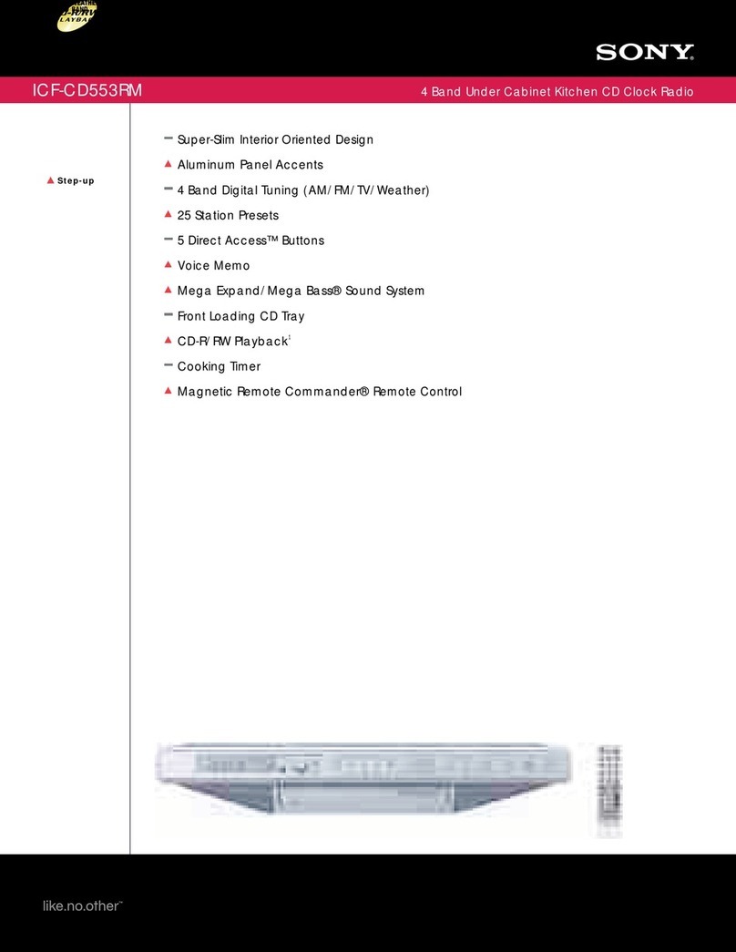 Sony Walkman ICF-CD553RM Specifications