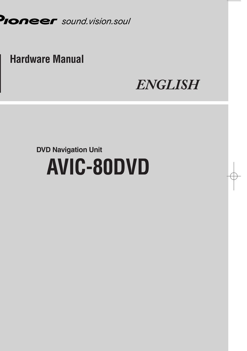 Pioneer AVIC-80DVD User manual