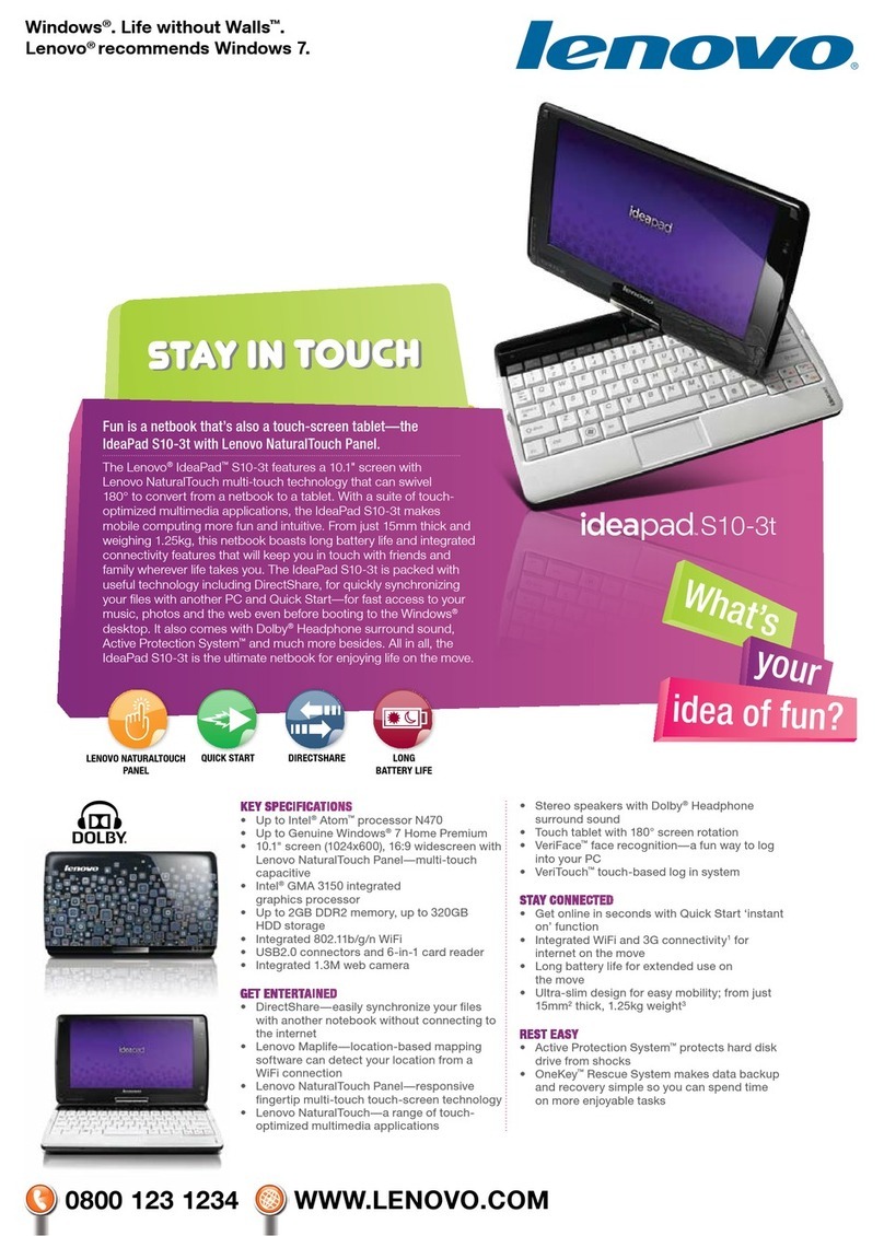 Lenovo 065137U User manual Lenovo 065137U User manual