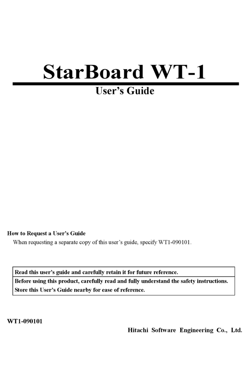 Hitachi StarBoard WT-1 user guide