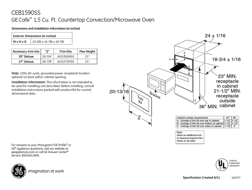 GE CEB1590SSSS Manual