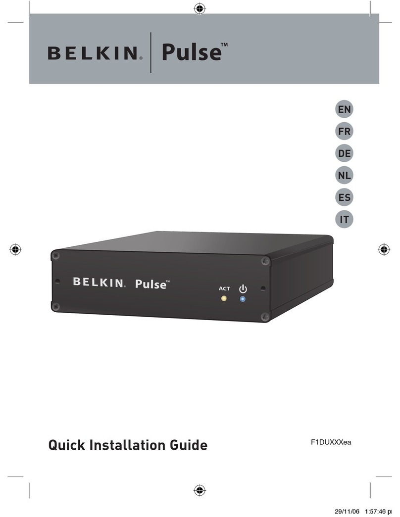 Belkin F1DU120 - Pulse Network Monitor Quick installation guide