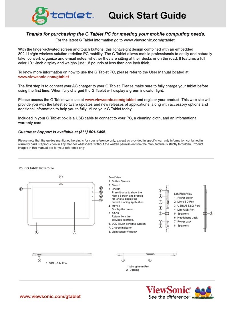 ViewSonic gTablet User manual