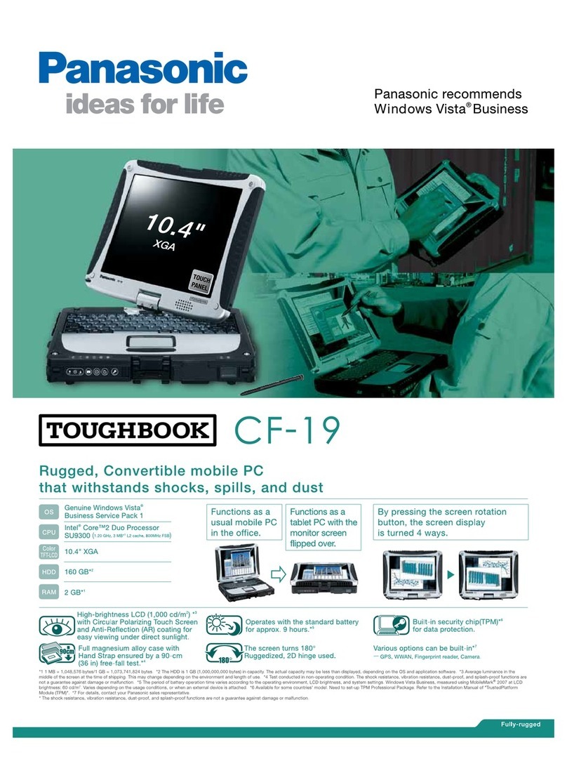 Panasonic CF-19KCRC66M Brochure & specs