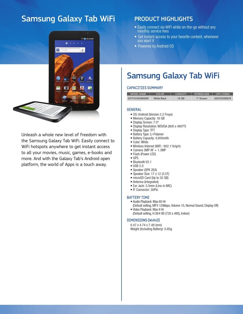Samsung GT-P3113TSYXAR User manual Samsung GT-P3113TSYXAR User manual
