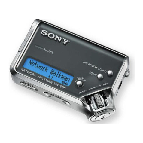 Sony NW-E95 - Network Walkman Mounting instructions