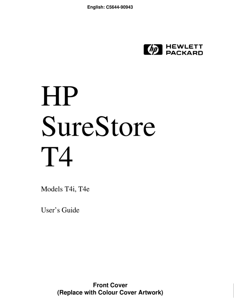 HP C5644A - SureStore Travan T4i Tape Drive User manual