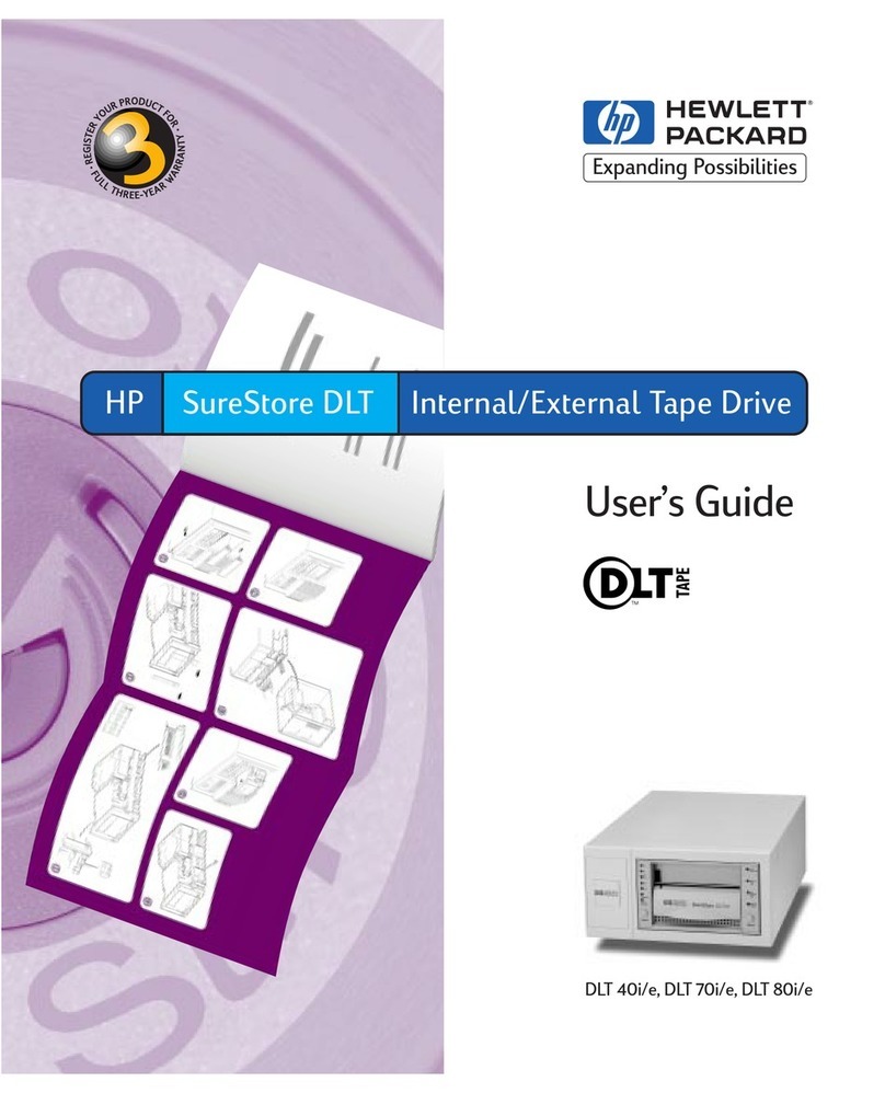HP C5658A - SureStore DLT 70e Tape Drive User manual