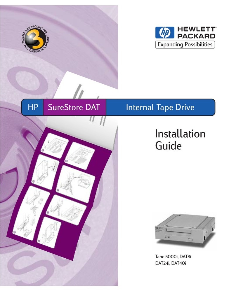 HP C1593B - SureStore DAT Tape 5000e Drive installation guide