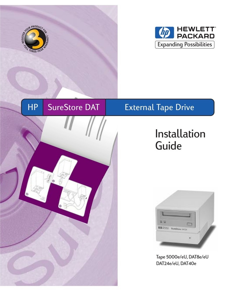 HP C1593B - SureStore DAT Tape 5000e Drive User manual