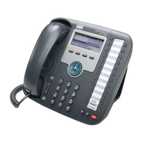 Cisco 7931G - Unified IP Phone VoIP Instruction Manual