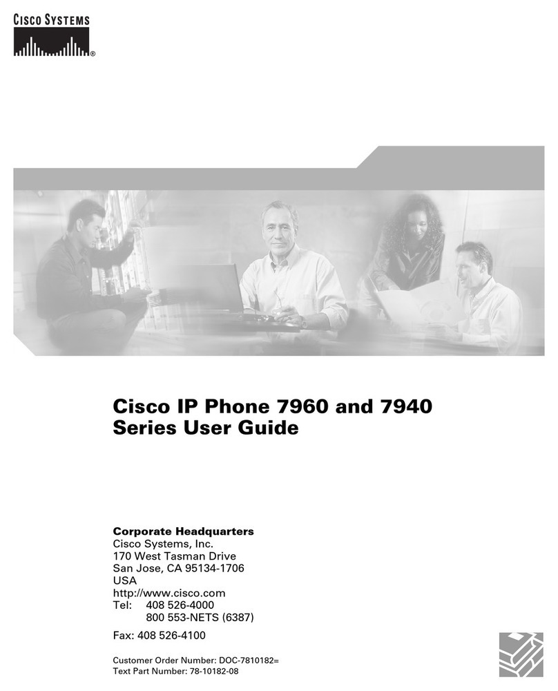 Cisco 7960G - IP Phone VoIP User manual