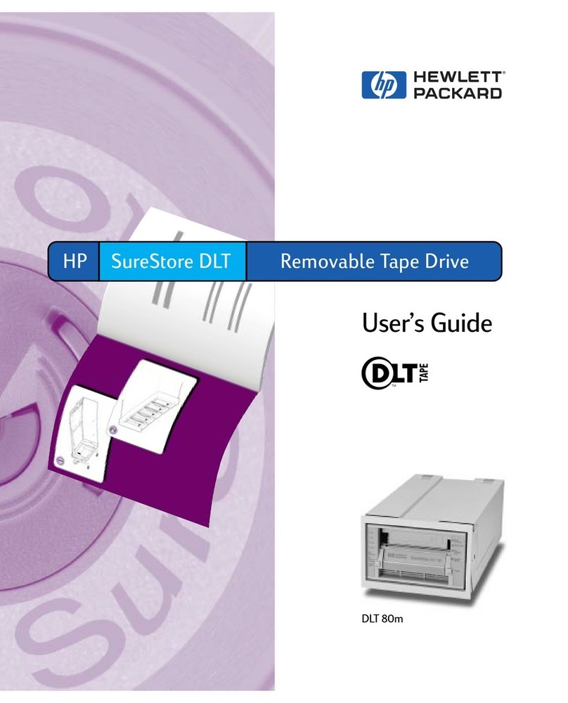 HP C5726A - SureStore DLT 80E Tape Drive user guide