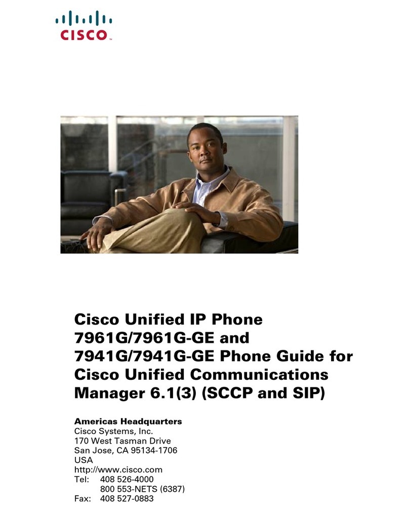 Cisco 7941G - Unified IP Phone VoIP User manual