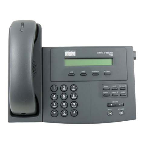Cisco 7910 - IP Phone VoIP User manual