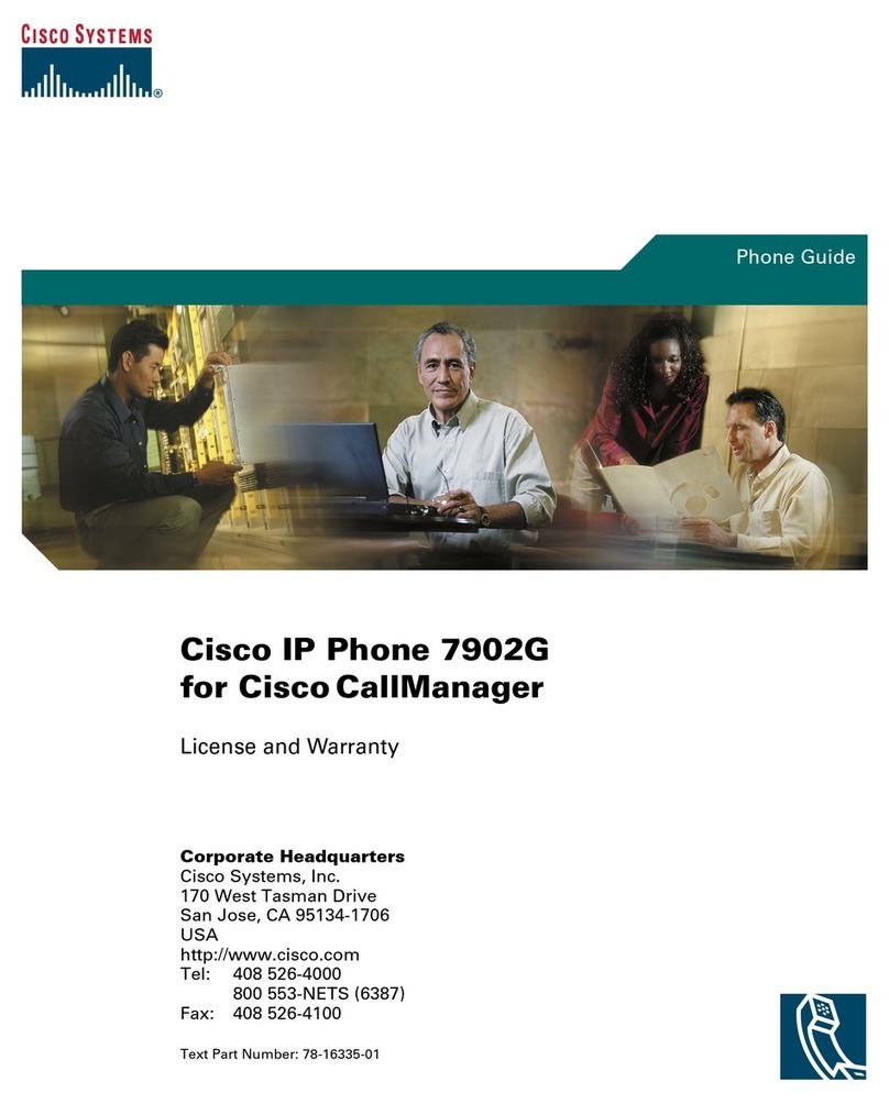 Cisco 7902G - Unified IP Phone VoIP User manual
