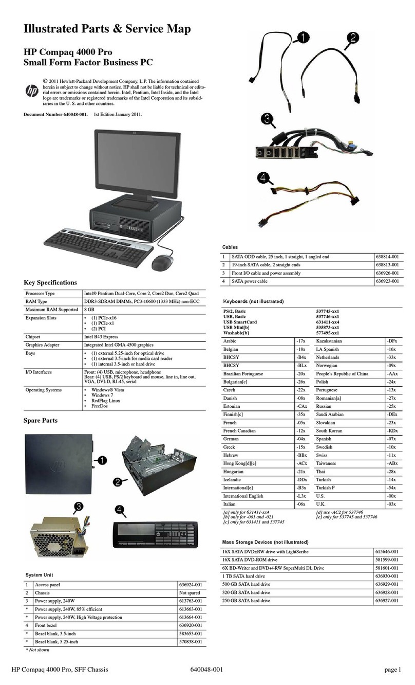 HP Compaq 4000 Pro series Setup guide
