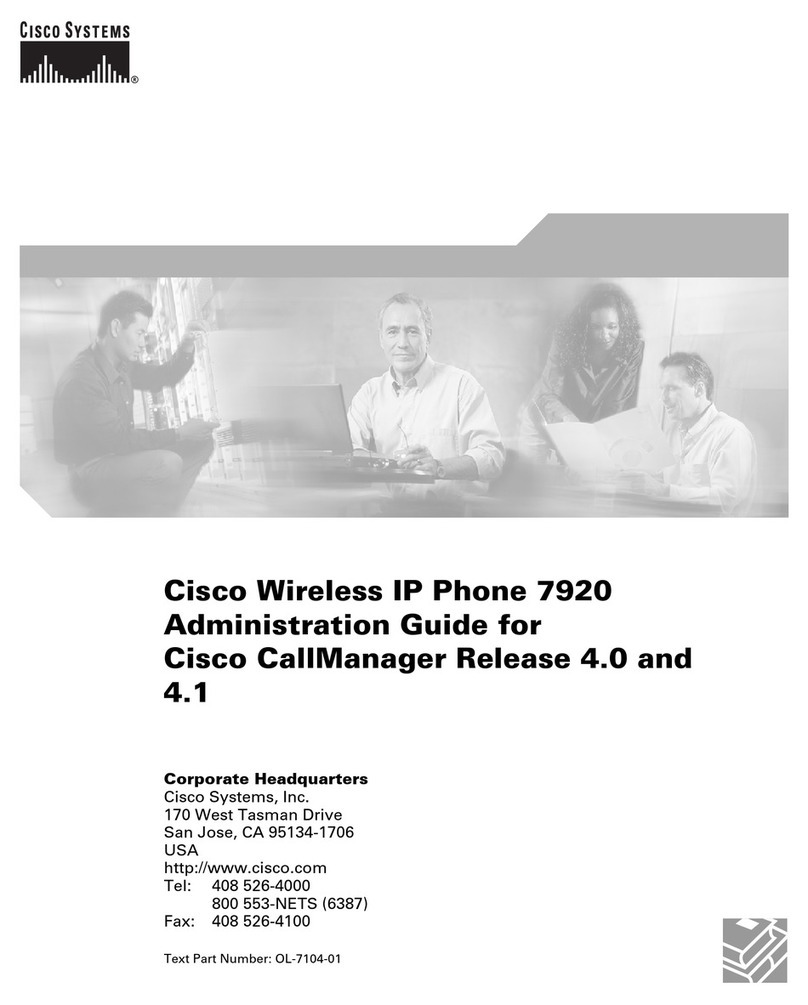 Cisco 7920 - Unified Wireless IP Phone VoIP Instruction Manual