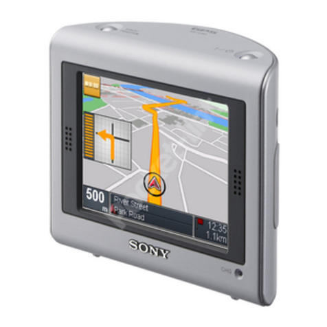 Sony NV-U70 - NAV-U Portable GPS Navigator Instruction sheet