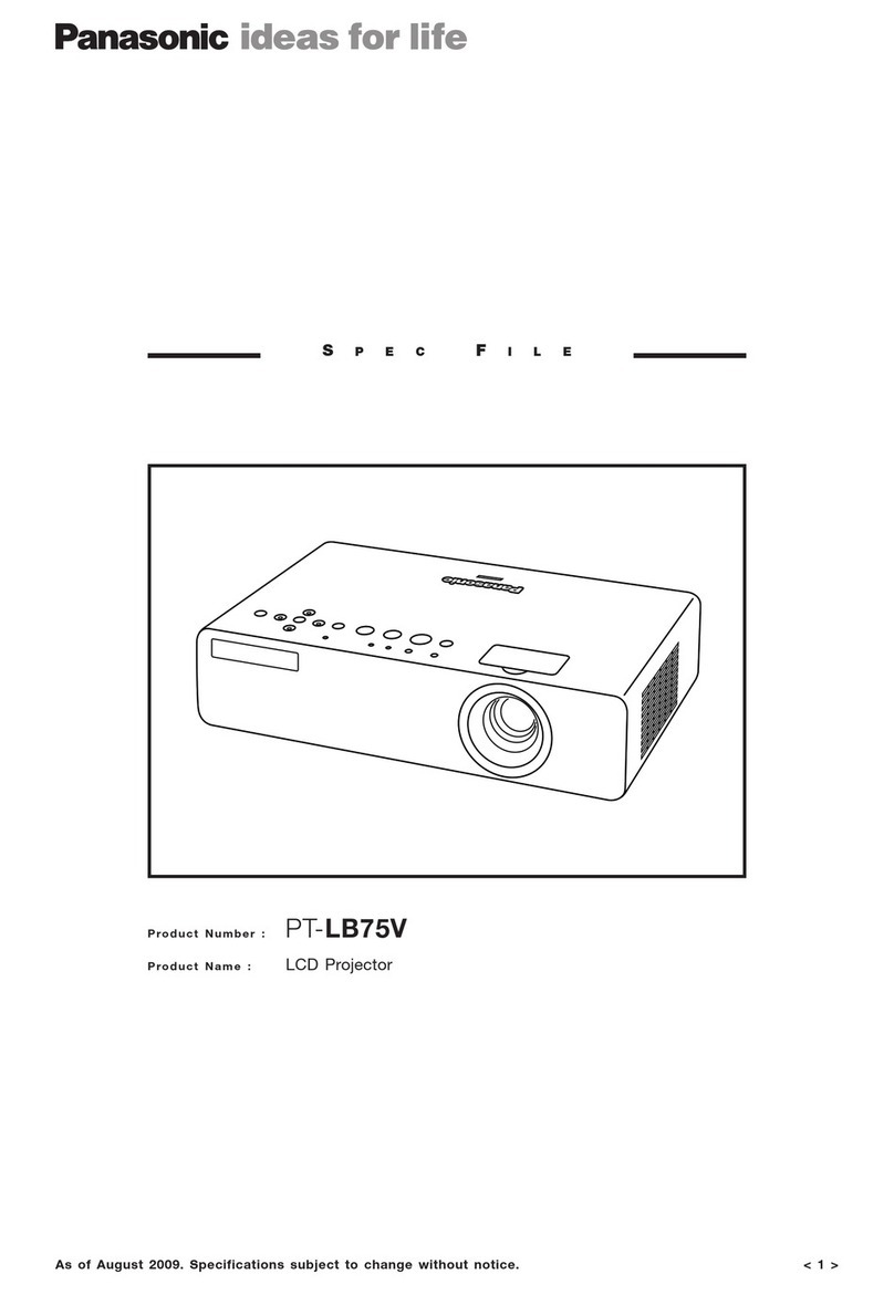 Panasonic PT-LB75V datasheet