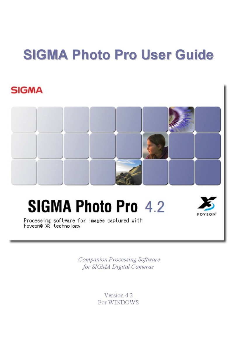 Sigma PHOTO PRO 4.2 - FOR WINDOWS manual