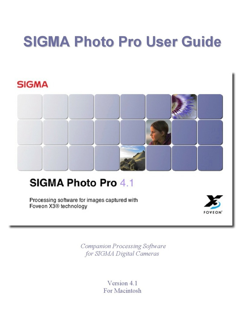 Sigma PHOTO PRO 4.1 - FOR MACINTOSH manual Sigma PHOTO PRO 4.1 - FOR MACINTOSH manual