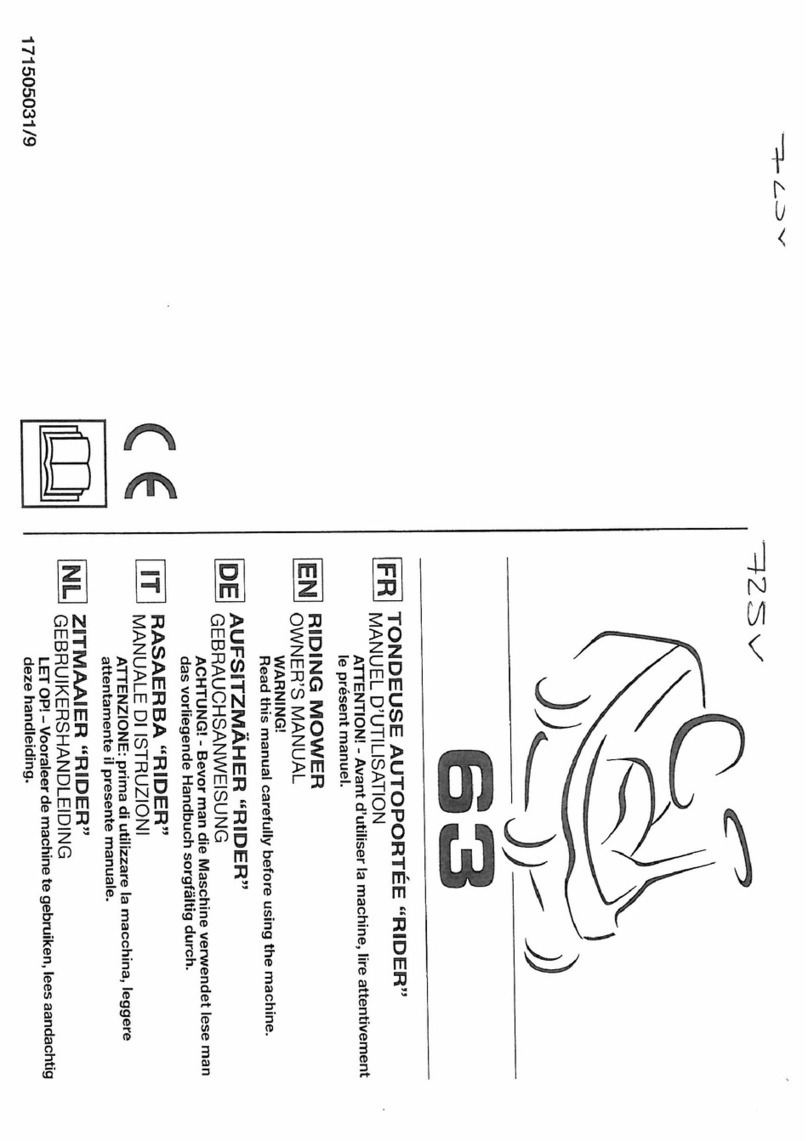 Mountfield 725V owner's manual