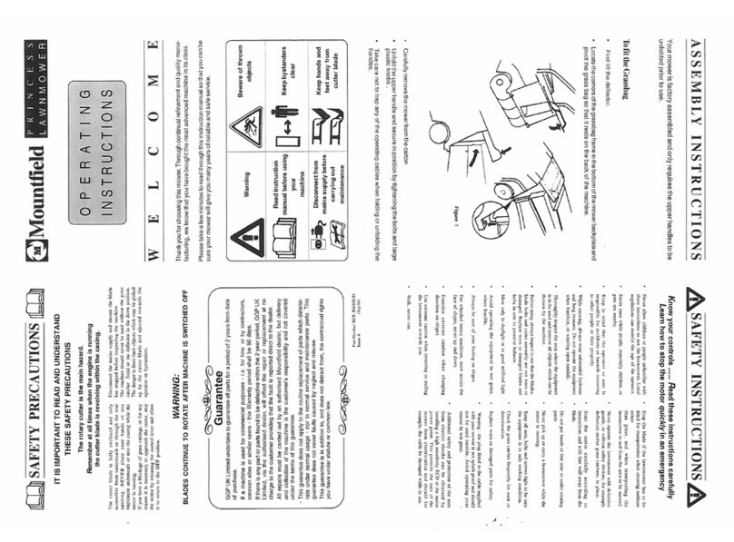 Mountfield PRINCESS manual