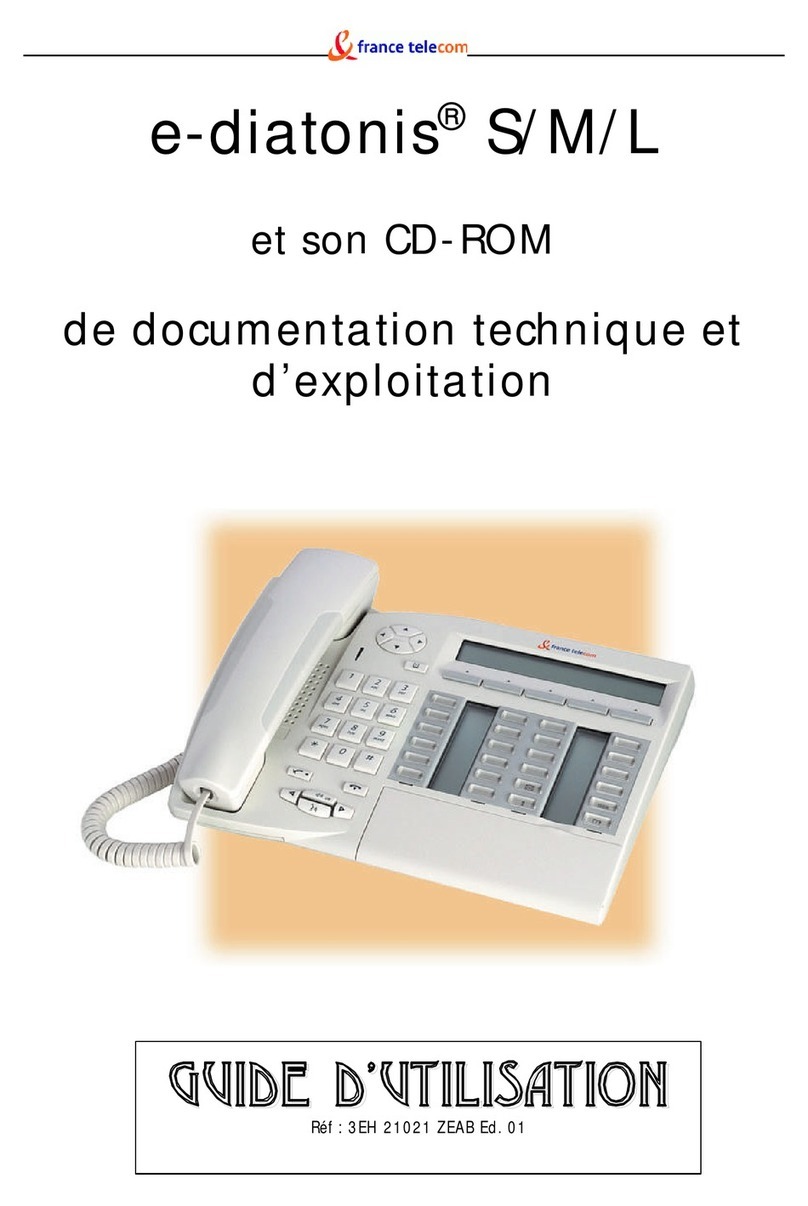 france telecom E-DIATONIS L - GUIDE UTILISATION CDROM Service manual