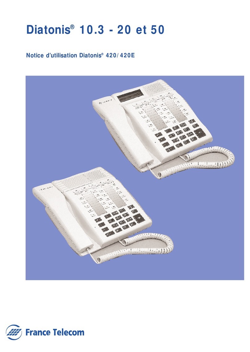 france telecom DIATONIS 420 manual