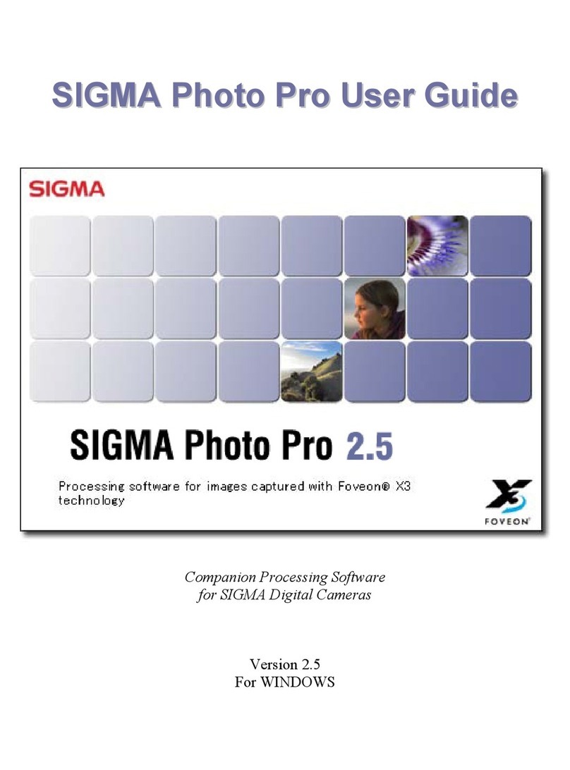 Sigma PHOTO PRO 2.5 User manual