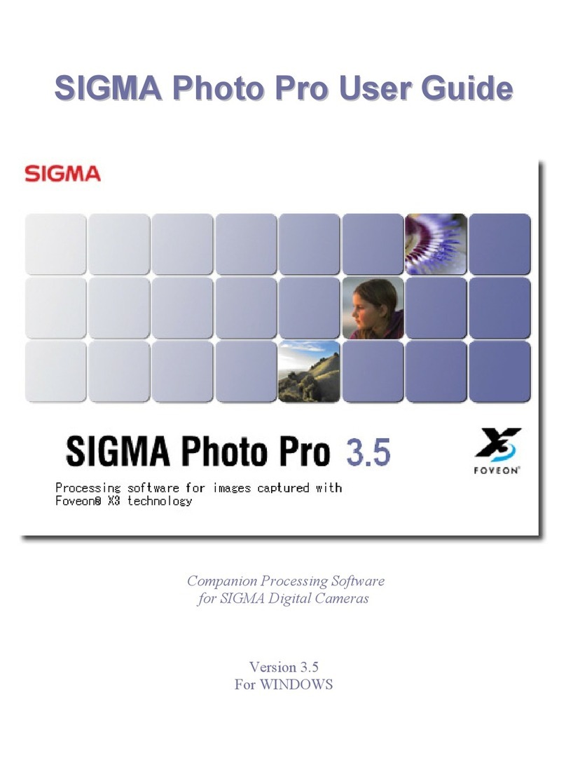 Sigma PHOTO PRO - VERSION 3.5 manual