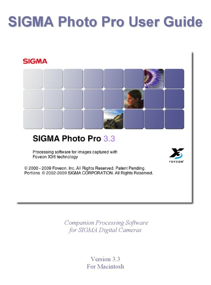 Sigma PHOTO PRO - VERSION 3.3 manual