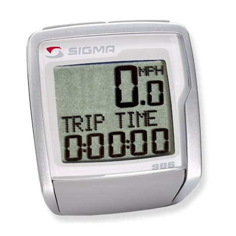Sigma BC 906 User manual