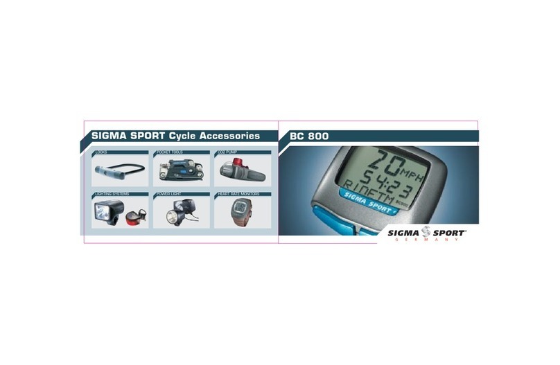 SIGMA SPORT BC 800 manual