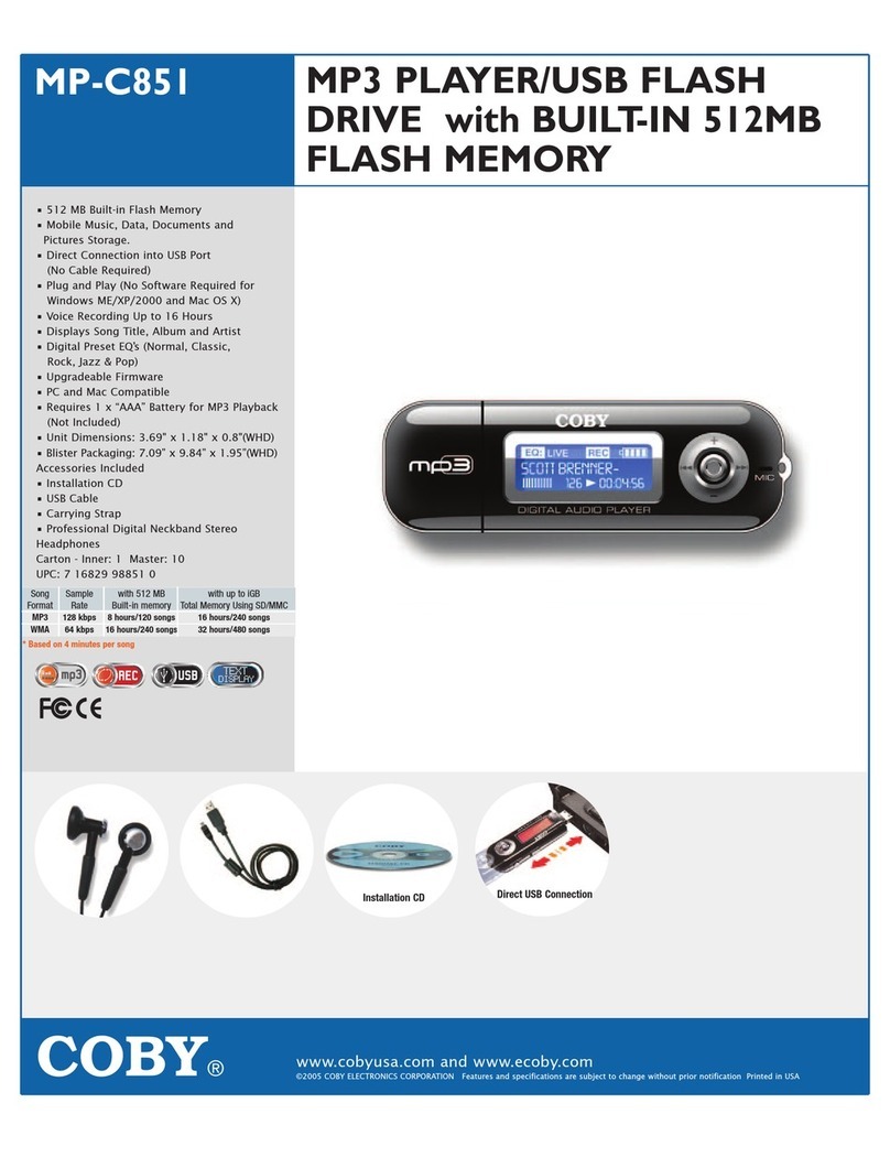 Coby MP-C851 brochure