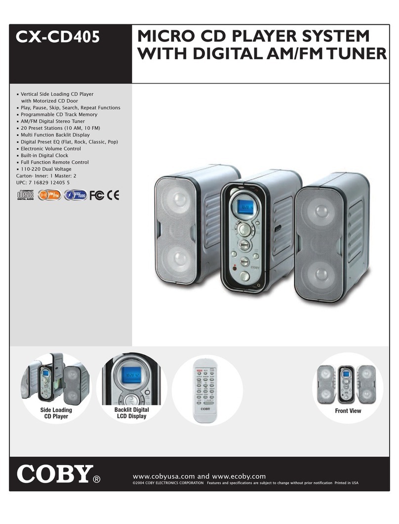 Coby CX-CD405 User manual