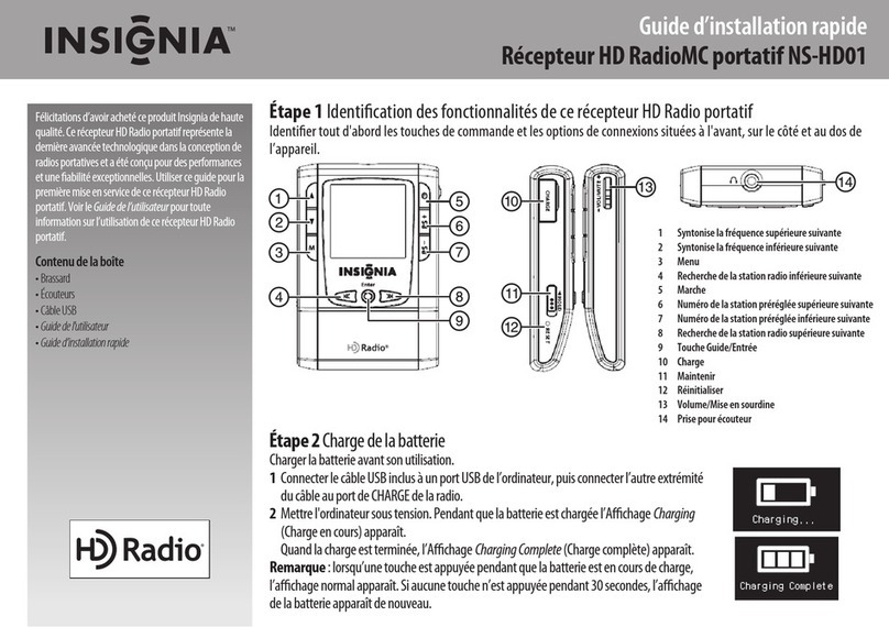 Insignia NS-HD01 - Portable HD Radio User manual