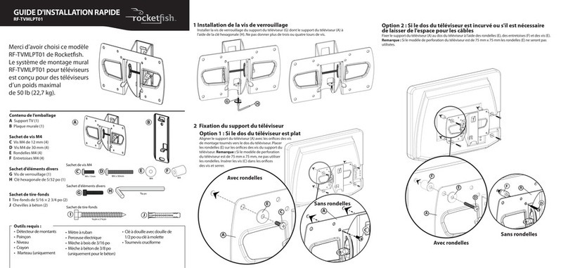 Rocket Fish RF-TVMLPT01 Guide d'installation rapide