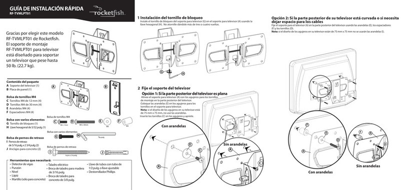 Rocket Fish RF-TVMLPT01 Parts list manual