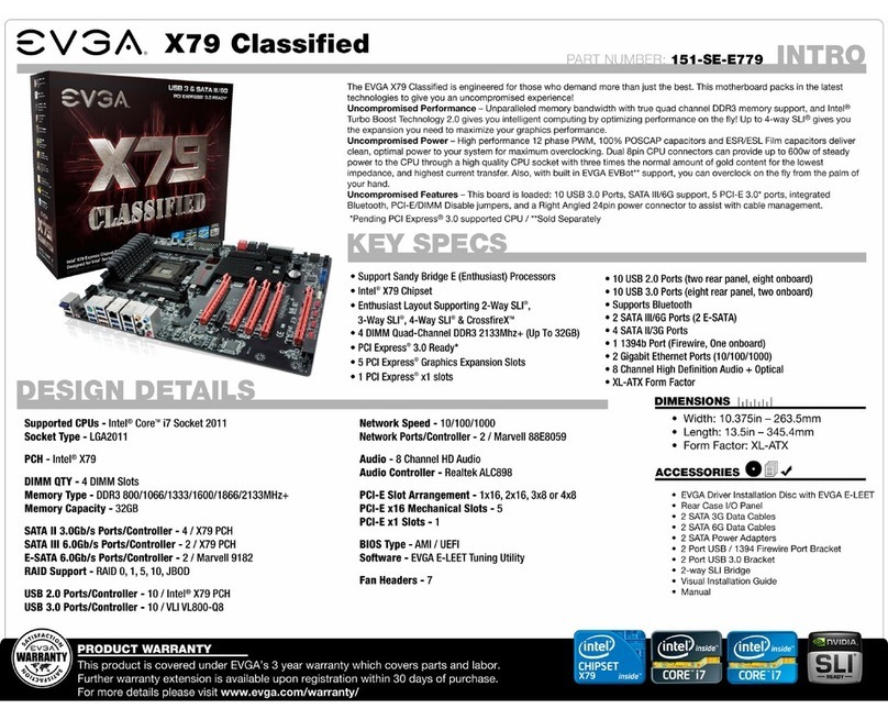 EVGA X79 Classified Specifications