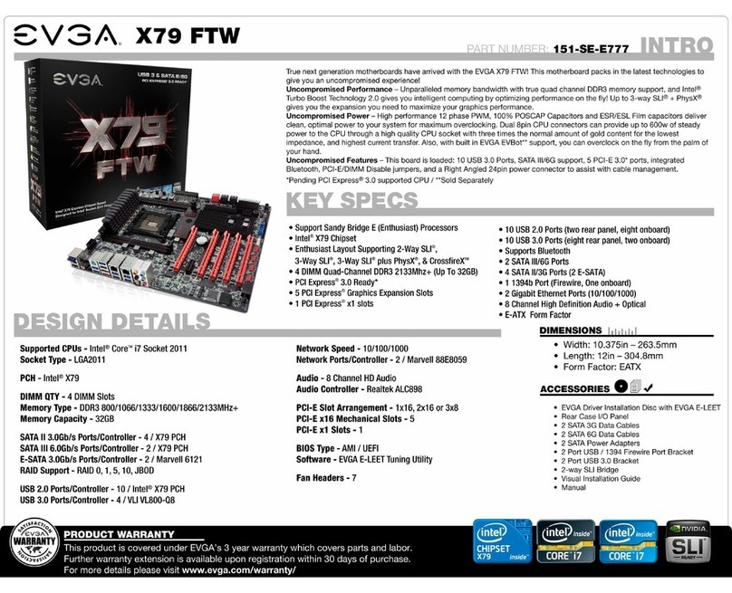 EVGA X79 FTW Specifications